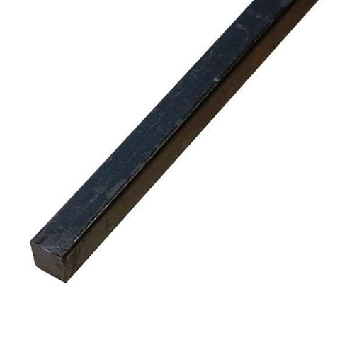 Barre profile carr 14x14mm longueur 2m lisse en acier lamin brut