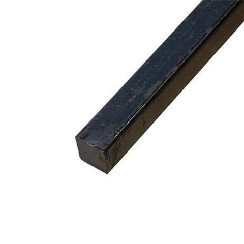 Barre profile carr 20x20mm longueur 2m lisse en acier lamin brut