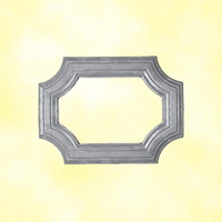 Cadre moul 300x218mm en profil de 45x10mm pour soubassement de portillon
