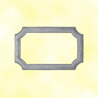 Cadre moul 485x295mm en profil de 45x10mm pour soubassement de portillon