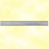Profil moulur 45x10mm en aluminium pour habillage des soubassements de portails