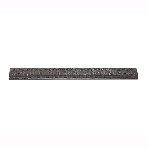 Profil moulur 50x15mm en aluminium pour habillage des soubassements de portails FS405590 Profil moulur bas de portail profil moulur FS405590