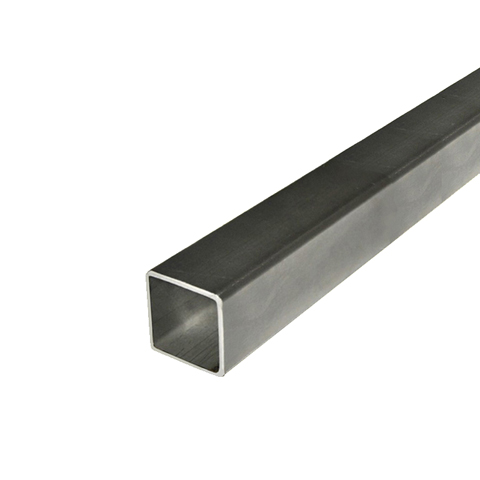 Barre profile tube 50x50mm longueur 2m carr lisse acier lamin brut